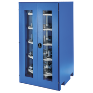 CNC-Schrank RotaRex® mit Sichttüren RAL7035/5012